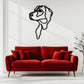 PUPPY LOVE - STYLISH DOG LINE ART METAL WALL DECOR